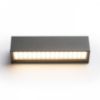 CAMARGUE fali lámpa antracitszürke szatén üveg 230V LED 6W IP65 3000K