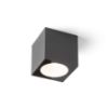 SENZA SQ mennyezeti lámpa antracit tiszta üveg 230V LED 6W IP65  3000K