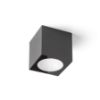 SENZA SQ mennyezeti lámpa antracit tiszta üveg 230V LED 6W IP65  3000K