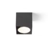 SENZA SQ mennyezeti lámpa antracit tiszta üveg 230V LED 6W IP65  3000K