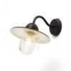 BEACON fali lámpa fekete strukturált üveg 230V LED E27 15W IP44