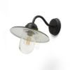 BEACON fali lámpa fekete strukturált üveg 230V LED E27 15W IP44