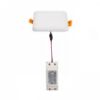 BELI SQ 10 süllyesztett lámpa tej akril 230V LED 6W IP65 3000K