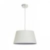 BUCKY 40 függő lámpa fehér/szürke fém 230V LED E27 15W