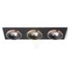SHARM SQ III süllyesztett lámpa fekete/fekete réz 230V LED 3x10W 24° 3000K