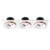 SHARM SQ III süllyesztett lámpa fehér réz 230V LED 3x10W 24° 3000K