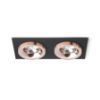 SHARM SQ II süllyesztett lámpa fekete réz/réz 230V LED 2x10W 24° 3000K