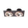 SHARM SQ II süllyesztett lámpa fekete réz/réz 230V LED 2x10W 24° 3000K