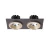 SHARM SQ II süllyesztett lámpa gyöngyházarany/barna 230V LED 2x10W 24° 3000K