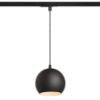 COPA egyfázisú áramkörös sínre fekete üveg 230V LED E27 11W