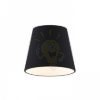 NIZZA 18/15 lámpabúra  Polycotton fekete/fehér PVC  max. 28W