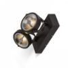 KELLY LED II DIMM fali lámpa fekete 230V LED 2x12W 24° 3000K