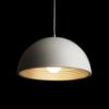 CARISSIMA 40 függő lámpa matt fehér/ezüstszürke  230V LED E27 15W
