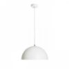 CARISSIMA 40 függő lámpa matt fehér/ezüstszürke  230V LED E27 15W