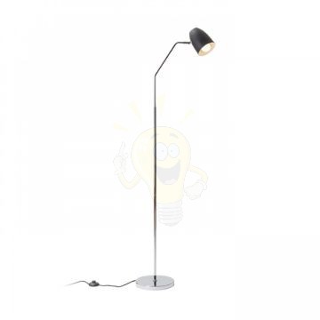 PRAGMA állólámpa fekete króm 230V LED E27 11W