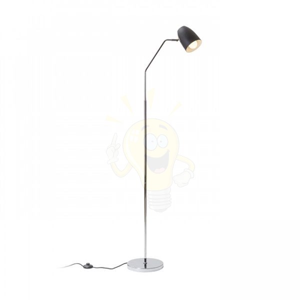 PRAGMA állólámpa fekete króm 230V LED E27 11W
