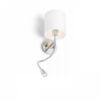 VERSINA lámpabúrával fehér króm 230V LED E27 LED 15+3W 25°  3000K