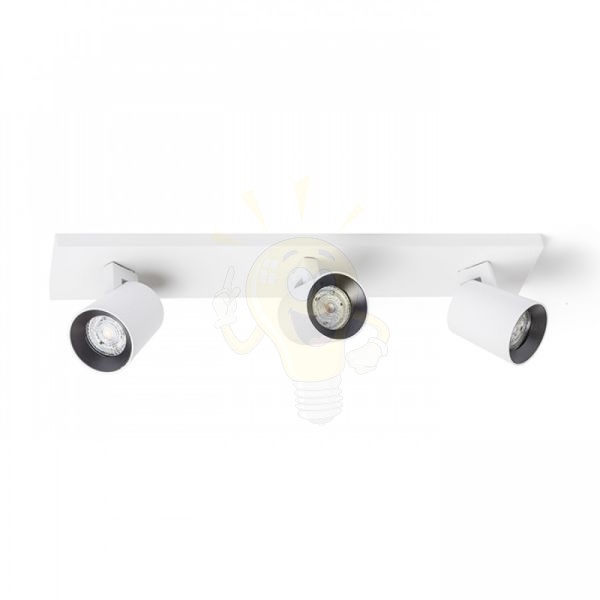 KENNY III felületre szerelhető fehér/fekete  230V LED GU10 3x8W
