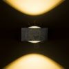 KORSO II fali lámpa fekete elox 230V LED 2x3W 120° IP54 3000K