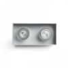 AGATE II mennyezeti lámpa  szálcsiszolt alumínium 230V LED GU10 2x7W
