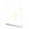 PESANTE 75 függő lámpa eloxált alumínium 230V LED 40W 3000K 