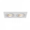 PASADENA GU10 SQ II süllyesztett lámpa  szálcsiszolt alumínium 230V LED GU10 2x7W