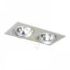 PASADENA G53 SQ II   szálcsiszolt alumínium 230V LED G53 2x15W
