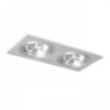PASADENA G53 SQ II   szálcsiszolt alumínium 230V LED G53 2x15W