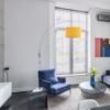 BEND fali ívelt lámpatest  matt nikkel 230V LED E27 15W