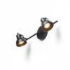 ROSITA II fali lámpa fekete/aranysárga 230V LED GU10 2x9W