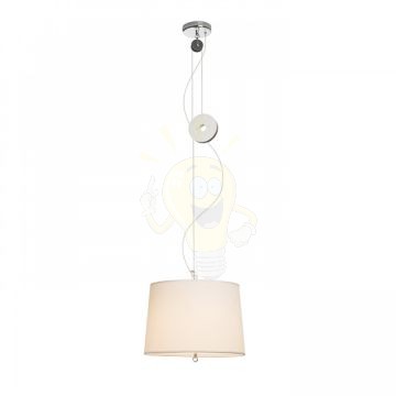 LEVITA lehúzható függeszték fehér króm 230V LED E27 15W