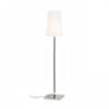 LULU állólámpa fehér/fekete króm 230V LED E27 8W