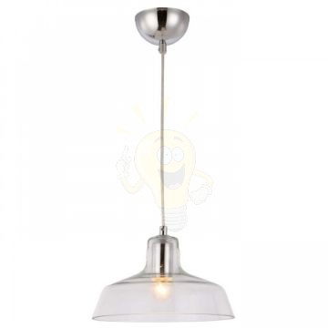 DORA függő lámpa  tiszta üveg/króm 230V LED E27 11W