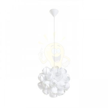 COCO függő lámpa  fehér PVC 230V LED E27 15W