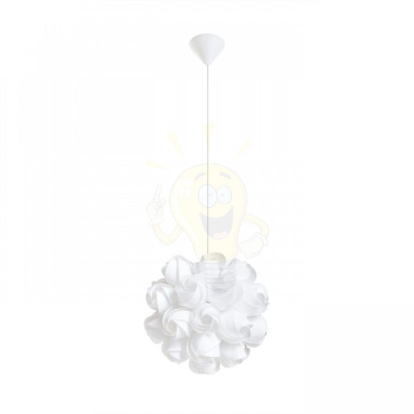 COCO függő lámpa  fehér PVC 230V LED E27 15W
