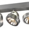 KELLY III fali lámpa  szálcsiszolt alumínium 230V LED G53 3x15W