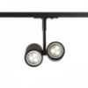 BEEBA II egyfázisú áramkörös sínre fekete  230V LED GU10 2x8W