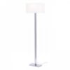 PLAZA állólámpa fehér króm 230V LED E27 15W