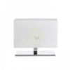 PLAZA S asztali lámpa fehér króm 230V LED E27 15W