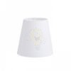 CONNY 15/15 lámpabúra  Polycotton fehér/fehér PVC  max. 28W