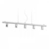 RALLONG V függeszték alap  króm 230V LED E27 5x15W