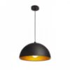 CARISSIMA 40 függő lámpa matt fekete/aranysárga  230V LED E27 15W