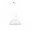 MONROE 40 függő lámpa csillogó fehér/fehér  230V LED E27 30W