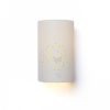 RON W 15/25 fali lámpa  Chintz világosszürke/fehér PVC 230V LED E27 15W