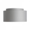 DOUBLE 55/30 lámpabúra  Chintz világosszürke/fehér PVC  max. 23W