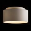 DOUBLE 55/30 lámpabúra  Chintz világosszürke/fehér PVC  max. 23W