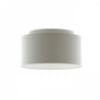DOUBLE 55/30 lámpabúra  Chintz világosszürke/fehér PVC  max. 23W