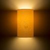 RON W 15/25 fali lámpa  Chintz sárgabarack/fehér PVC 230V LED E27 15W