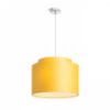 DOUBLE 40/30 lámpabúra  Chintz sárgabarack/fehér PVC  max. 23W