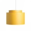 DOUBLE 40/30 lámpabúra  Chintz sárgabarack/fehér PVC  max. 23W